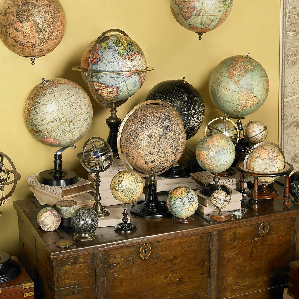 Vaugondy 1745 Globe, Noir