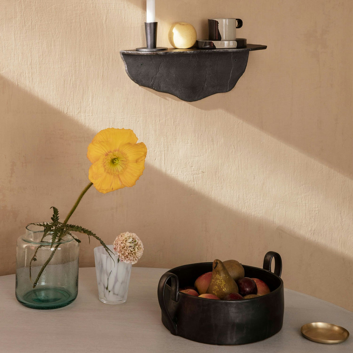 Ferm LIVING Basho Tablett Messing Rund
