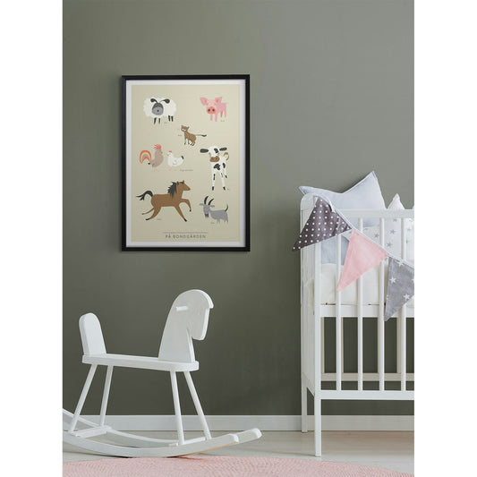 At The Farm Poster, 50x70 Cm