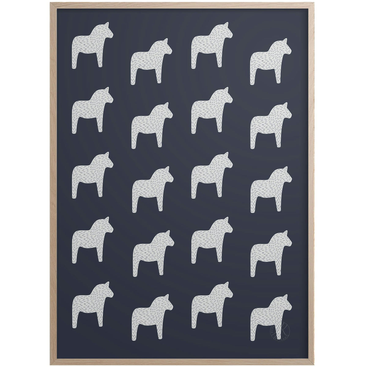 Dala Horse Poster 50x70 Cm