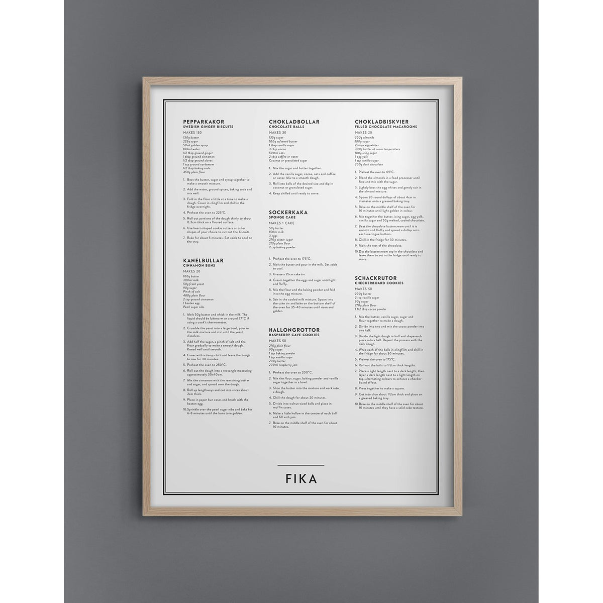 Fika Poster, 50x70 Cm