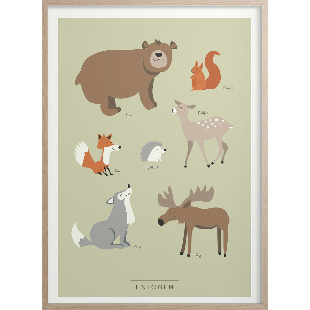 In The Forest Poster, 30x40 Cm