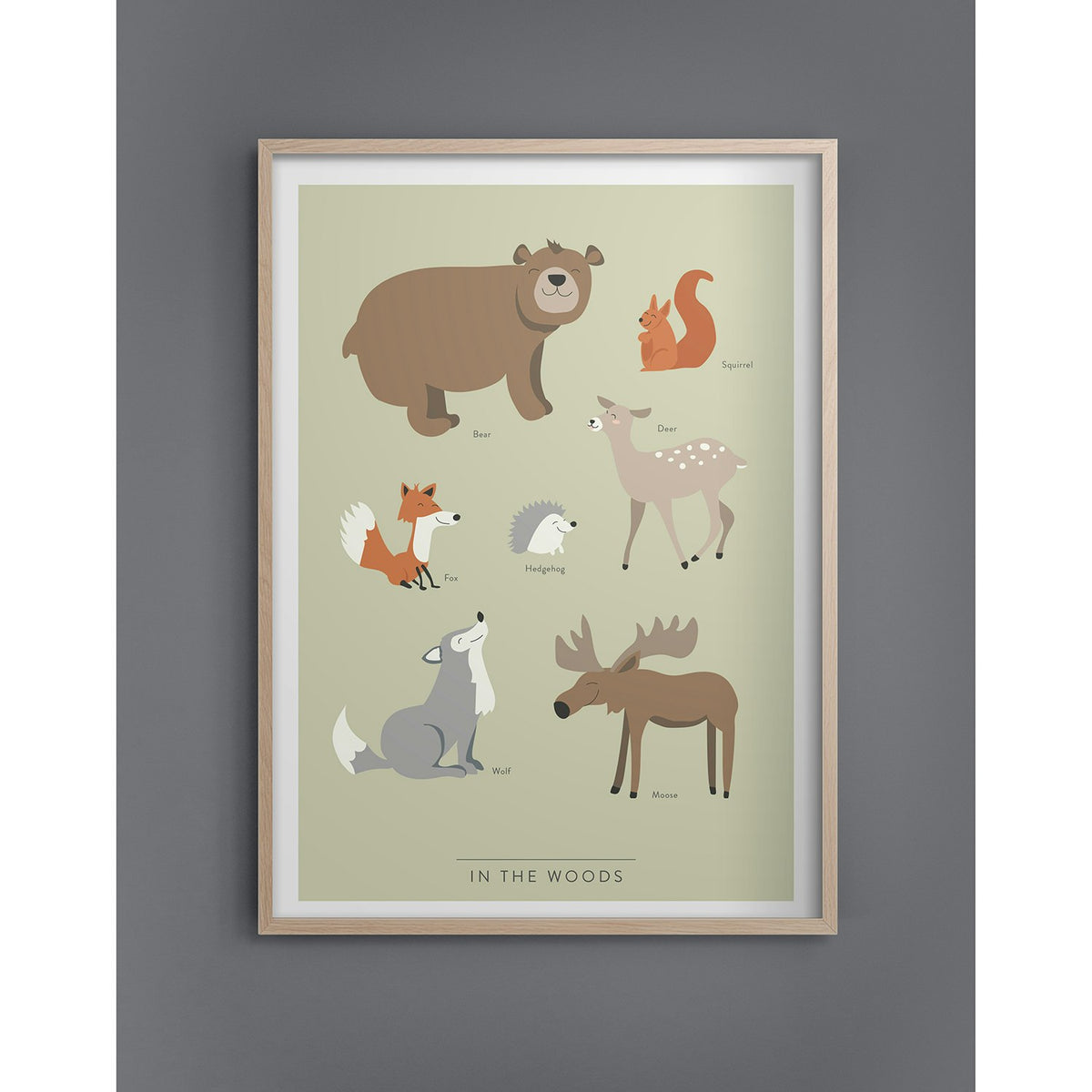 In The Woods Poster, 30x40 Cm