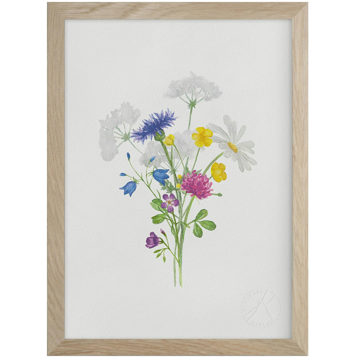 Seven Kinds Of Flowers Poster A4