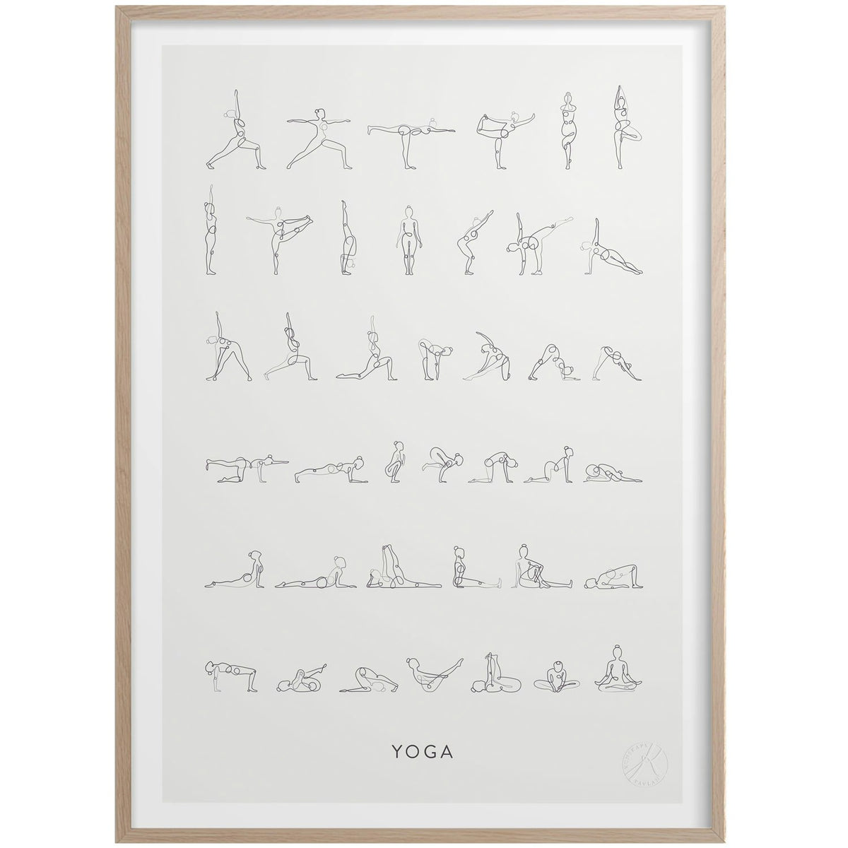 Yoga Poster 30x40 Cm