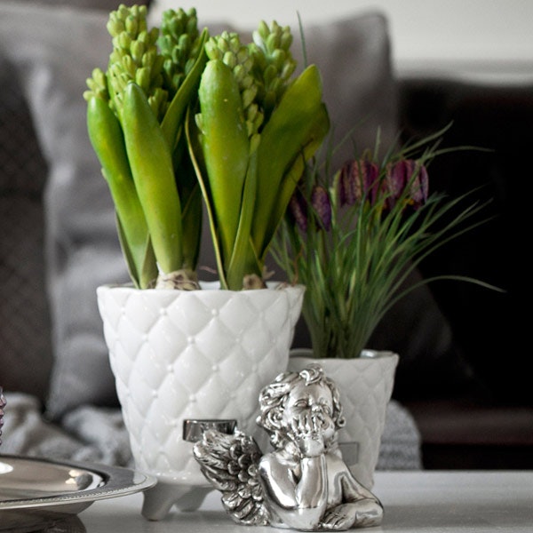 Precious Blumentopf Large, Silber