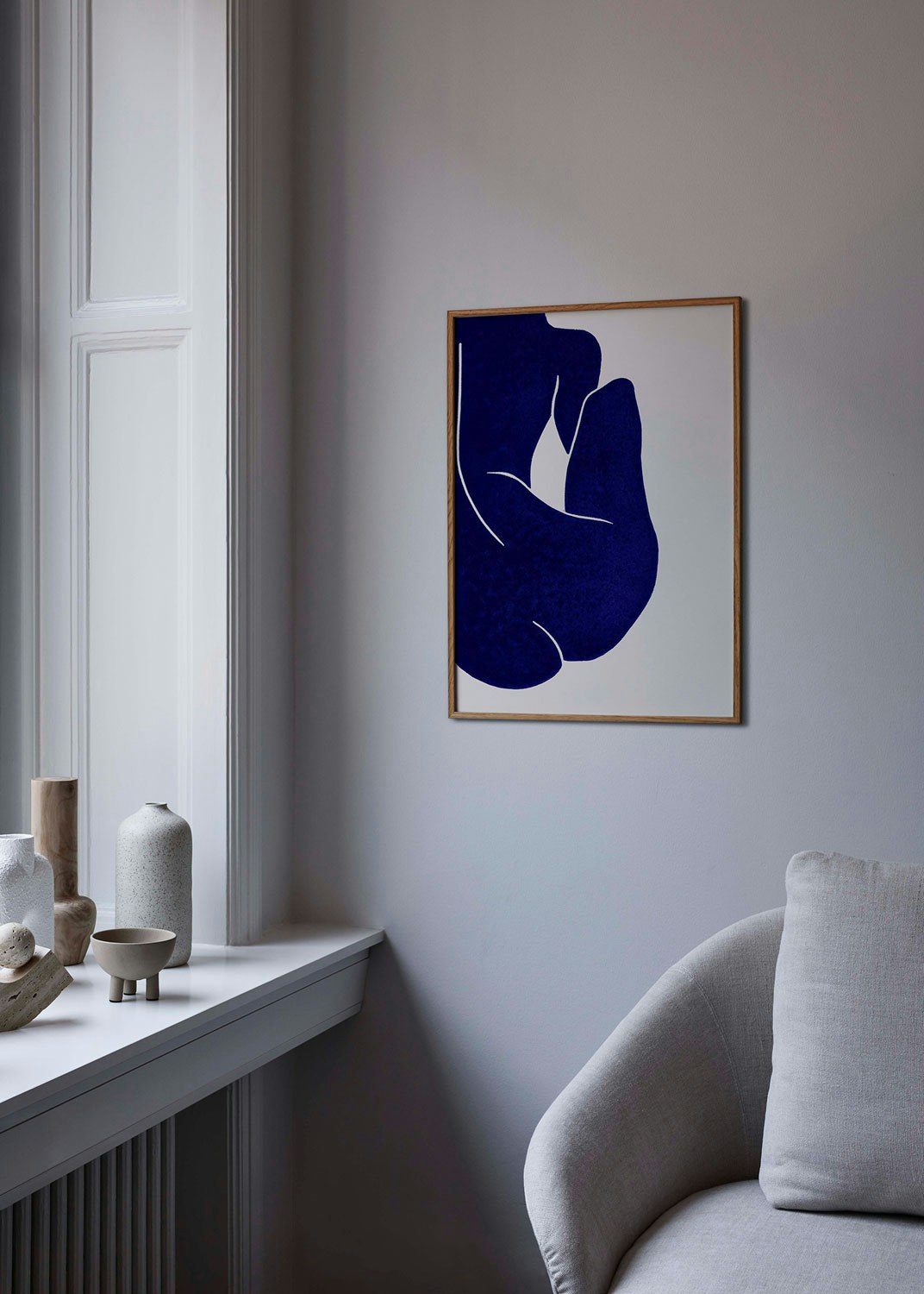 Linocut II Poster, 30x40 Cm