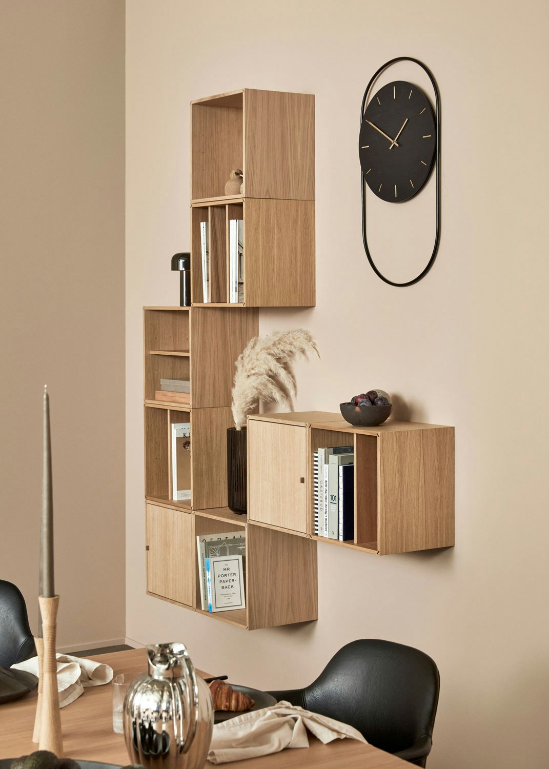 Andersen A-Wall Wanduhr, Schwarz