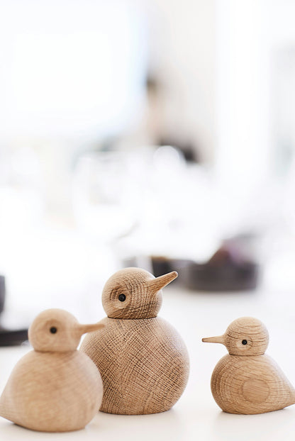 Andersen Birdie Vogel Holzfigur Eiche, Mittelgroß