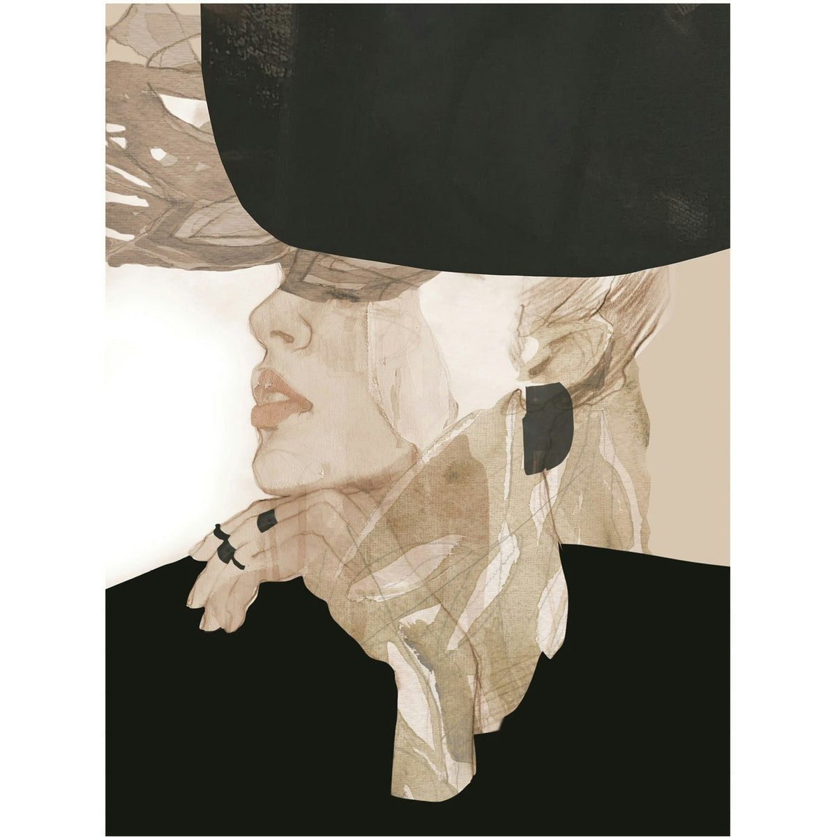  Graceful Kunstdruck Signiert 50x70 Cm