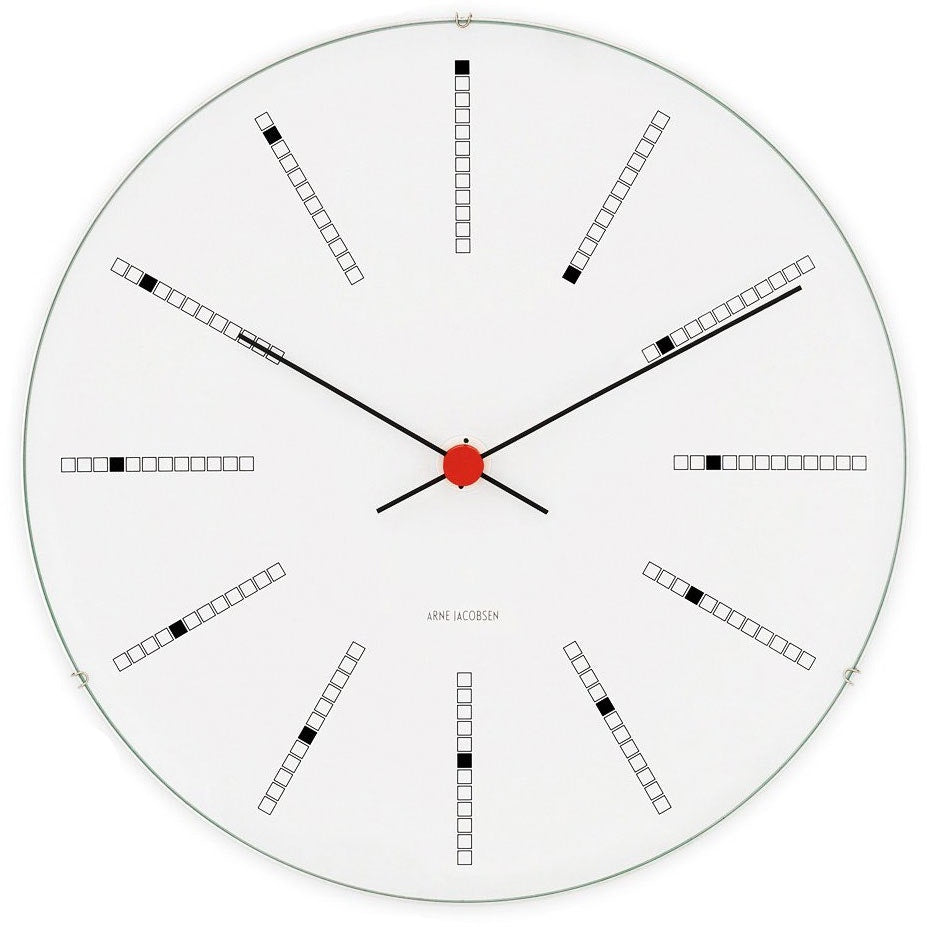  Bankers Wanduhr Weiß, 290 Mm