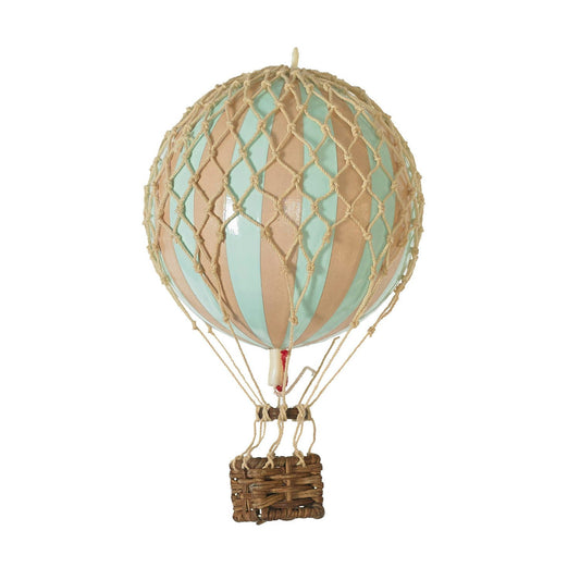  Floating The Skies Heißluftballon 13x8.5 Cm, Minzgrün