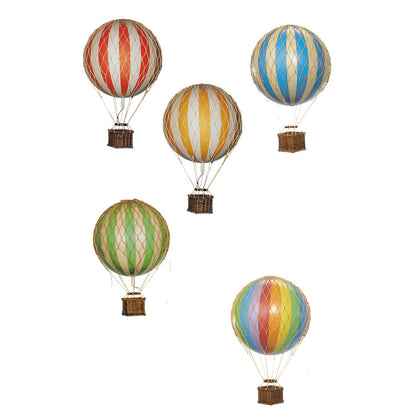  Floating The Skies Heißluftballon 13x8.5 Cm, Tricolore