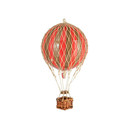  Floating The Skies Heißluftballon 13x8.5 Cm, Gold / Rot