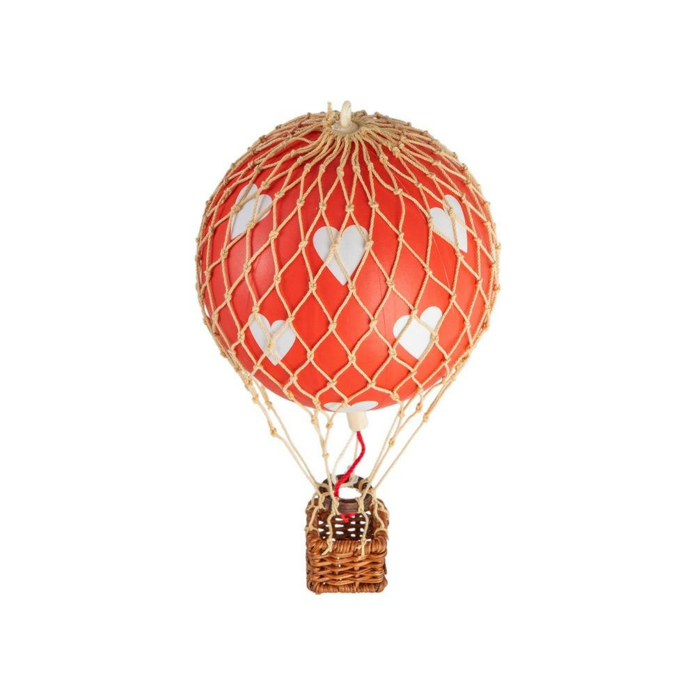  Floating The Skies Heißluftballon 13x8.5 Cm, Red Hearts