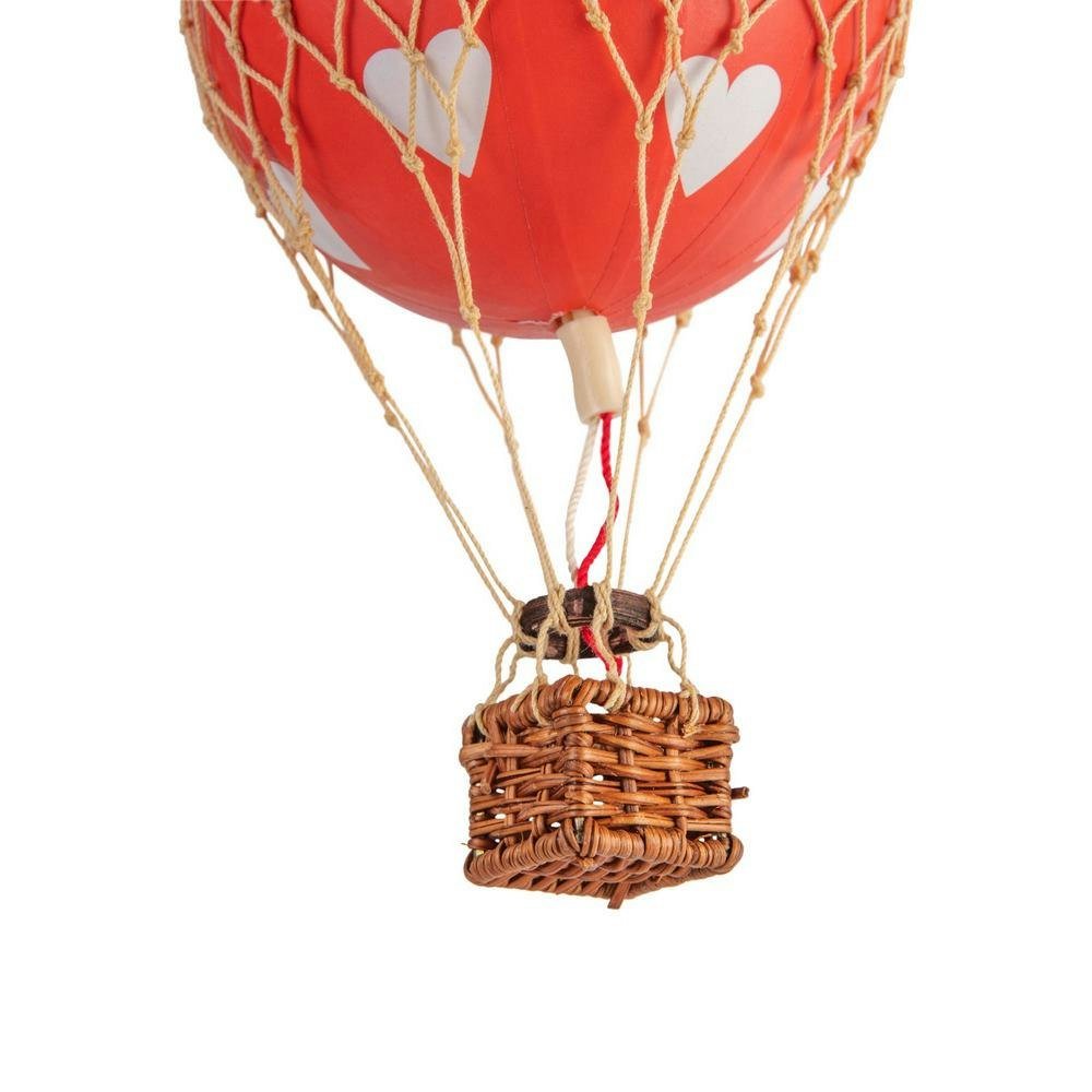  Floating The Skies Heißluftballon 13x8.5 Cm, Red Hearts