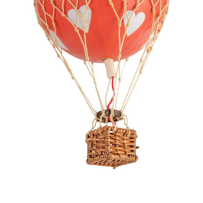  Floating The Skies Heißluftballon 13x8.5 Cm, Red Hearts