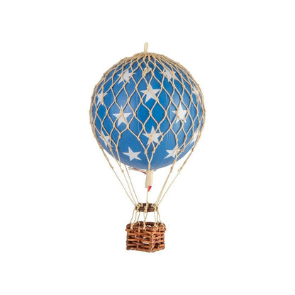  Floating The Skies Heißluftballon 13x8.5 Cm, Blue Stars