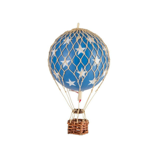  Floating The Skies Heißluftballon 13x8.5 Cm, Blue Stars