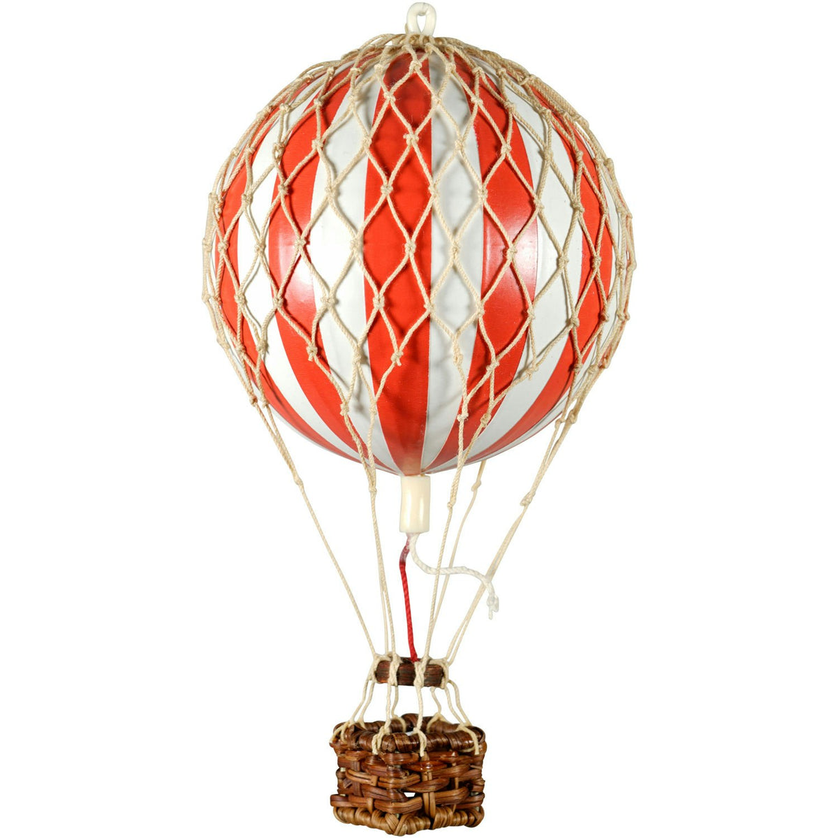  Floating The Skies Heißluftballon 13x8.5 Cm, Rot / Weiß