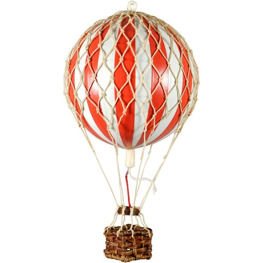  Floating The Skies Heißluftballon 13x8.5 Cm, Rot / Weiß