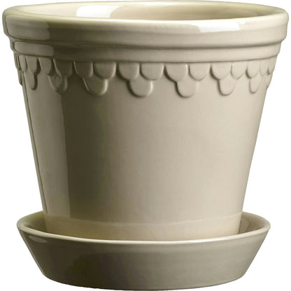 Bergs Potter Copenhagen Topf Mit Unterteller Sand Stone, Ø18 Cm