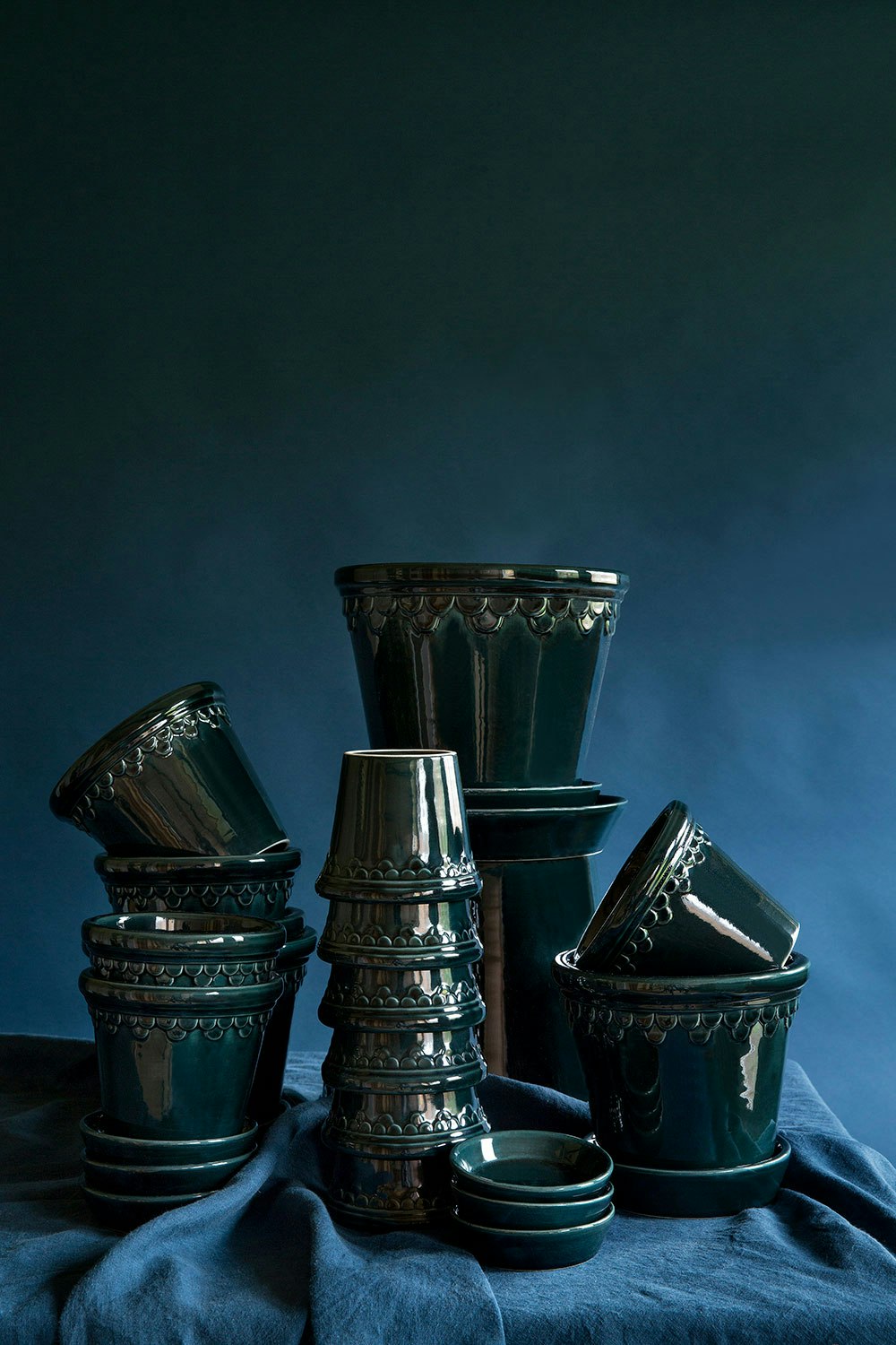 Bergs Potter Copenhagen Topf Blau, Ø10 Cm