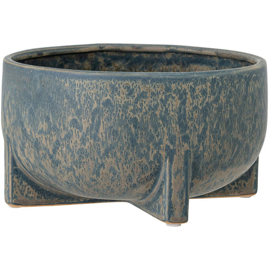 Bloomingville Beryl Topf Ø19,5 Cm Steingut, Blau