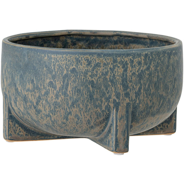 Bloomingville Beryl Topf Ø19,5 Cm Steingut, Blau