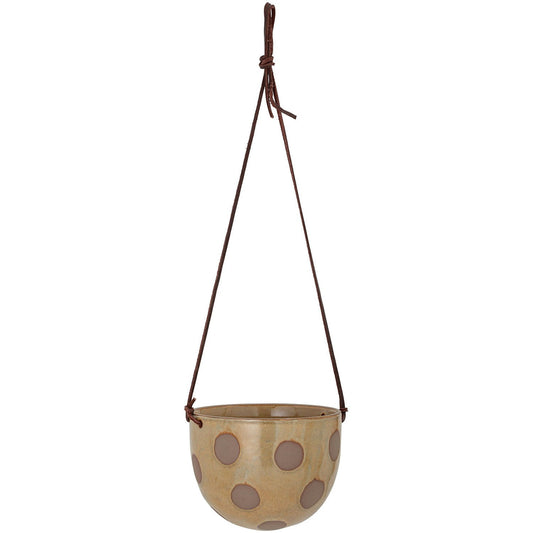 Bloomingville Hellan Topf Hängend Steingut Ø17 Cm, Braun