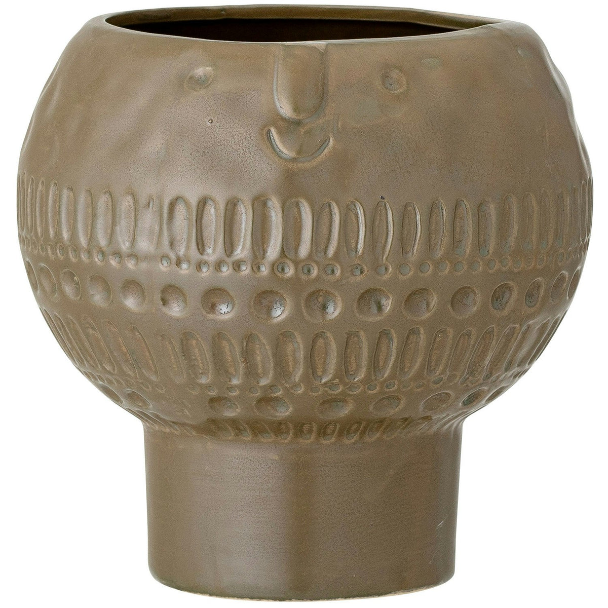 Bloomingville Maik Topf Steingut Ø15,5 Cm, Braun