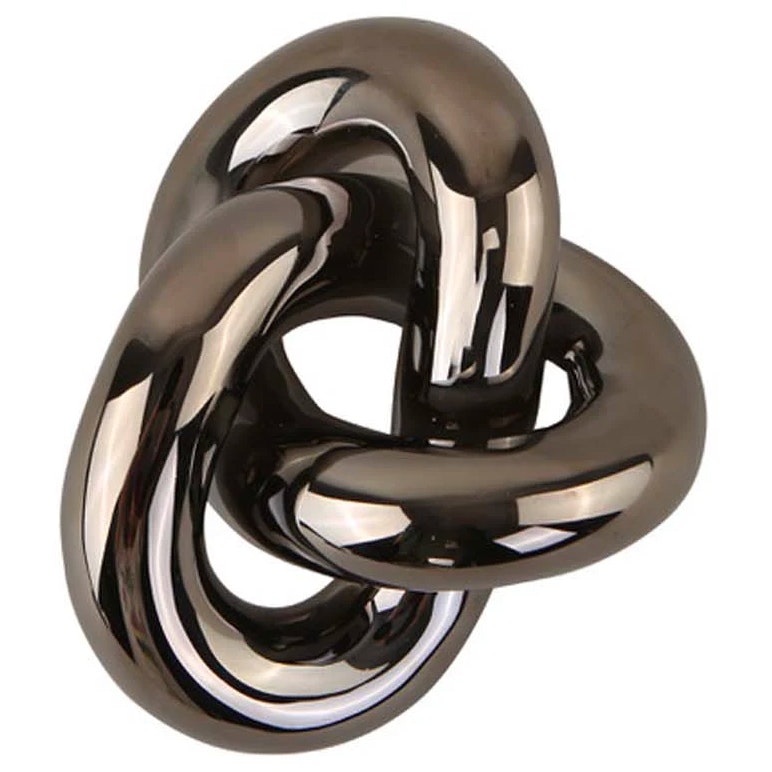  Knot Table Dekoration Dark Silver, Large
