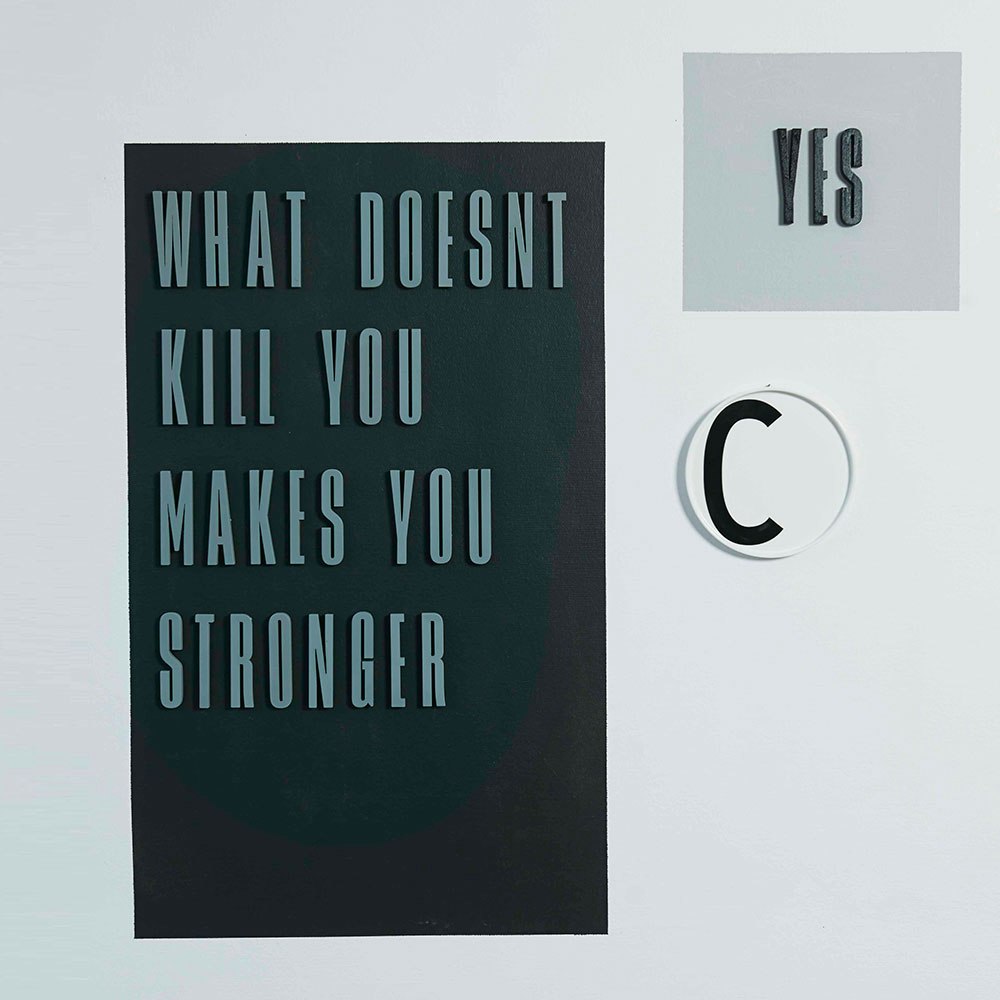  Design Letters, Grau Holzbuchstaben, Ä