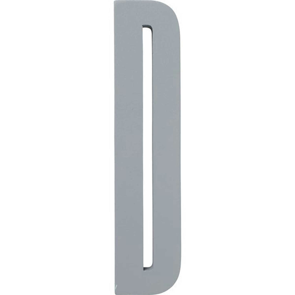  Design Letters, Grau Holzbuchstaben, D