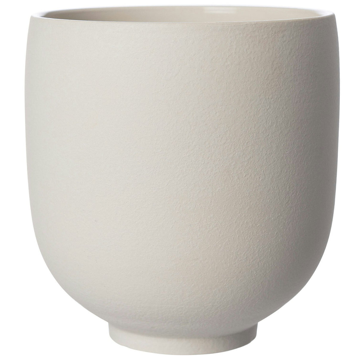 Ernst Topf Steingut 21 Cm, Naturweiß
