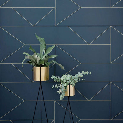 Ferm LIVING Hexagon Blumentopf XL, Schwarz
