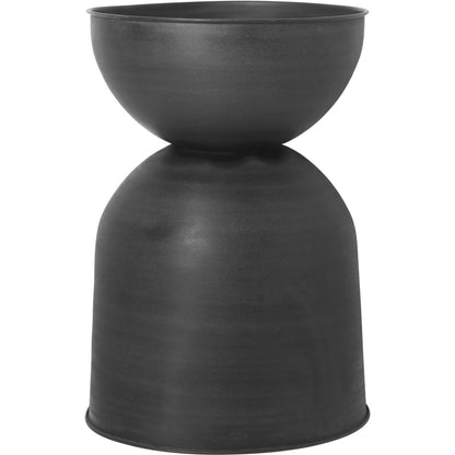 Ferm LIVING Hourglass Pot Large, Black/Dark Grey
