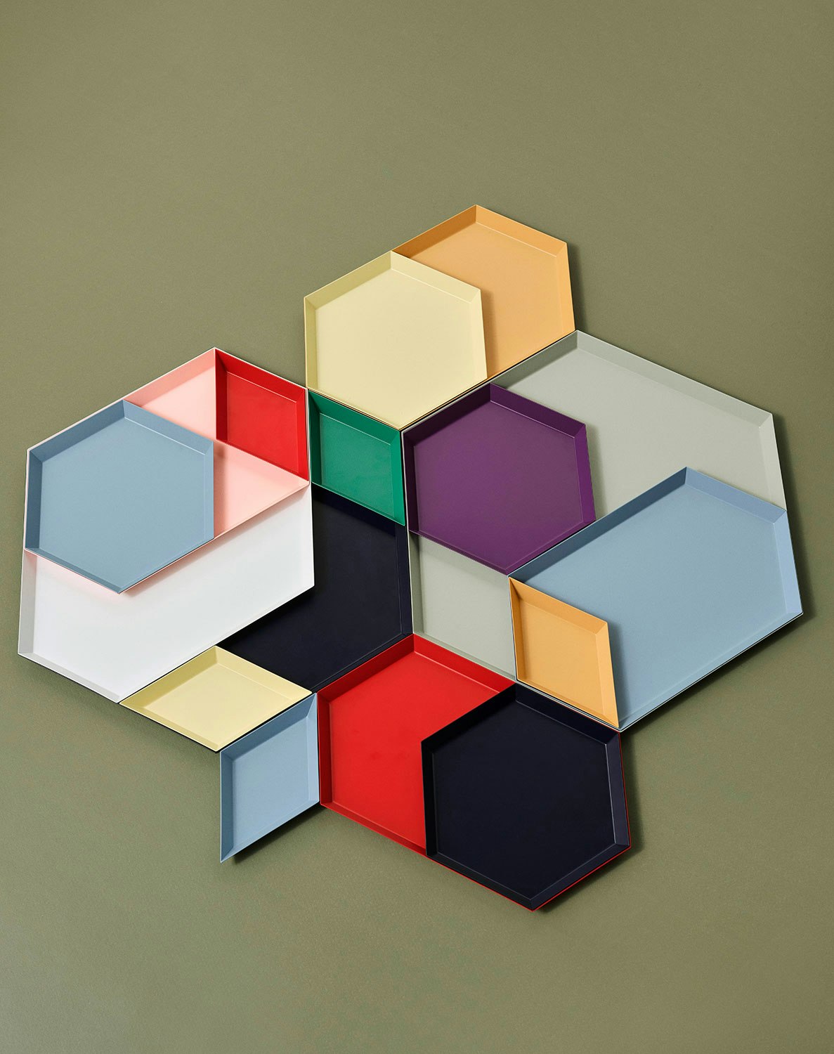 Hay Kaleido XL Tablett, Grau