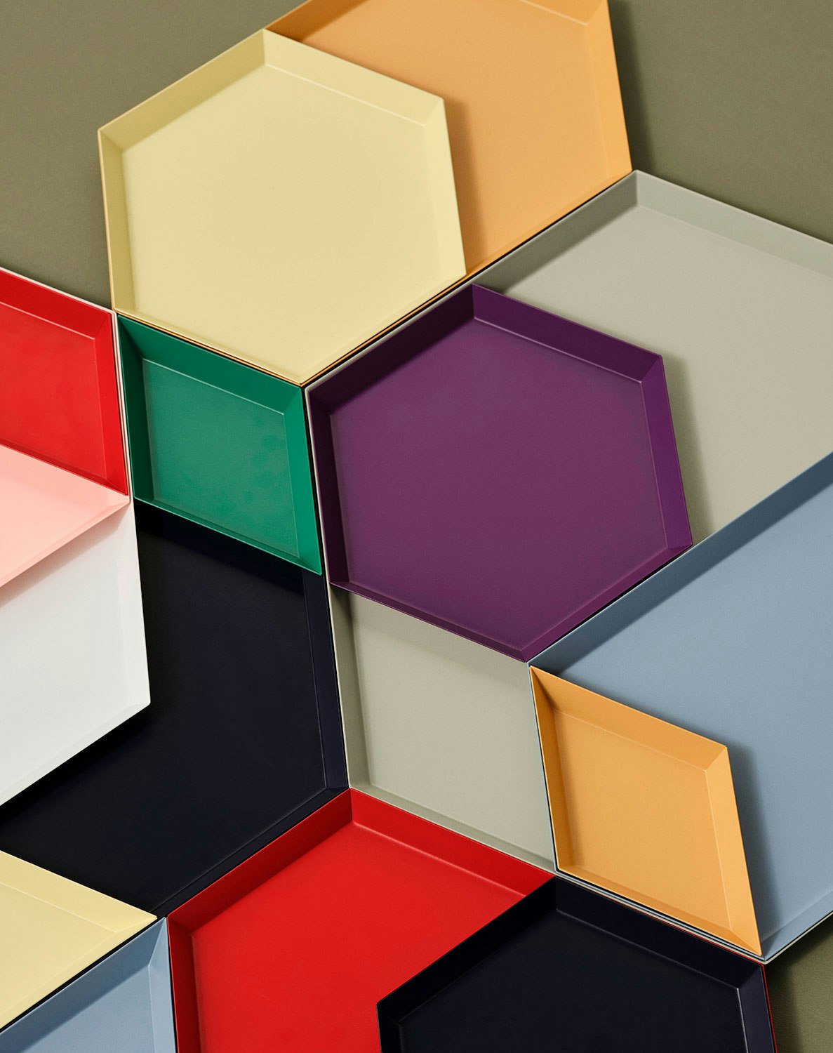 Hay Kaleido XL Tablett, Dunkelblau