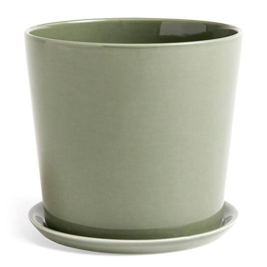 Hay Botanical Topf Mit Teller Dusty Green, 22 Cm