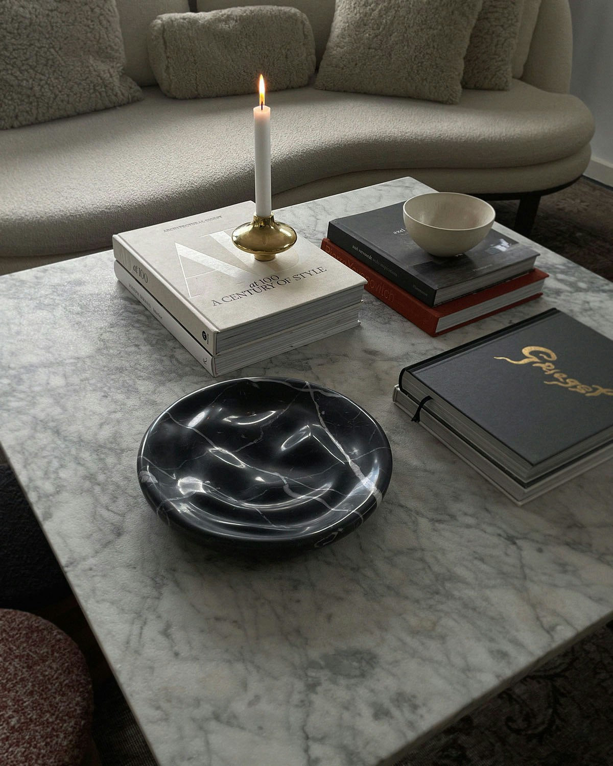  Ripple Marble Schüssel, Schwarz