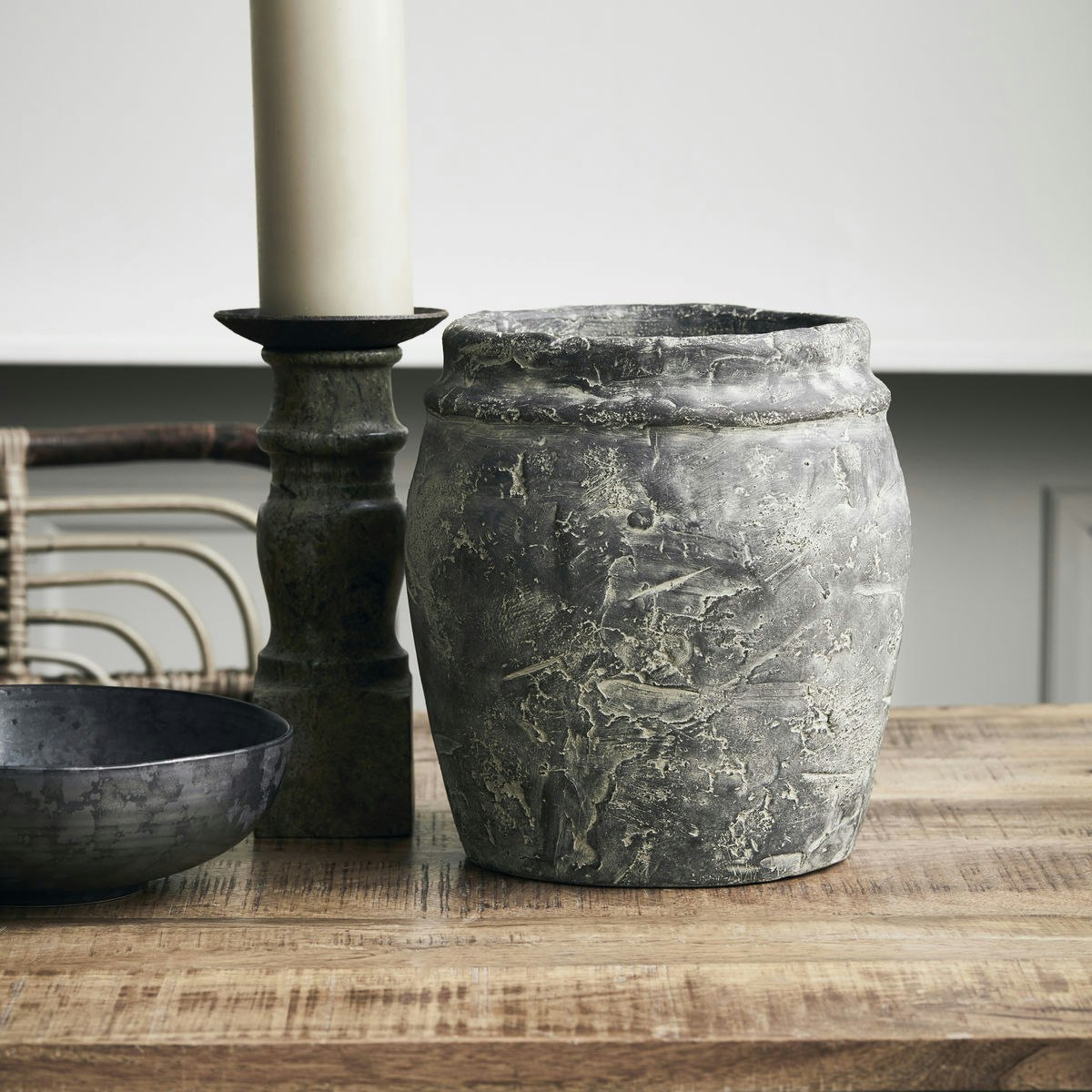 House Doctor Rube Pot Grey Topf Grau, Ø22.5 Cm