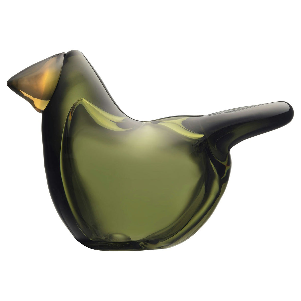 Iittala Birds By Toika Flycather Glasdekoration, Moosgrün