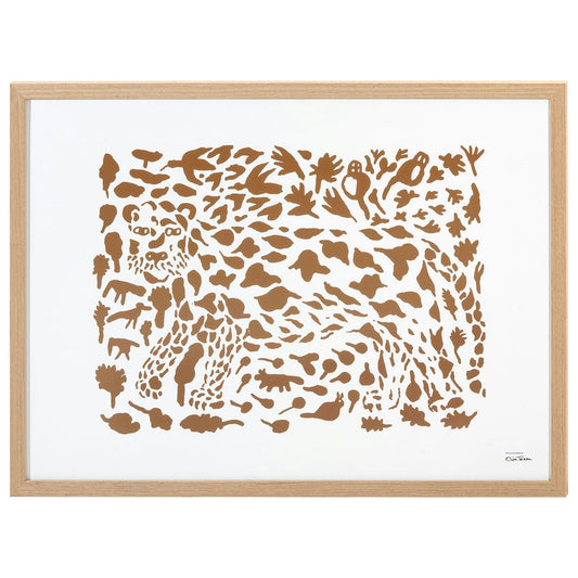 Iittala Oiva Toikka Collection Poster 50x70 Cm, Cheetah