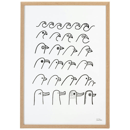 Iittala Oiva Toikka Collection Poster 50x70 Cm, Birdhouse