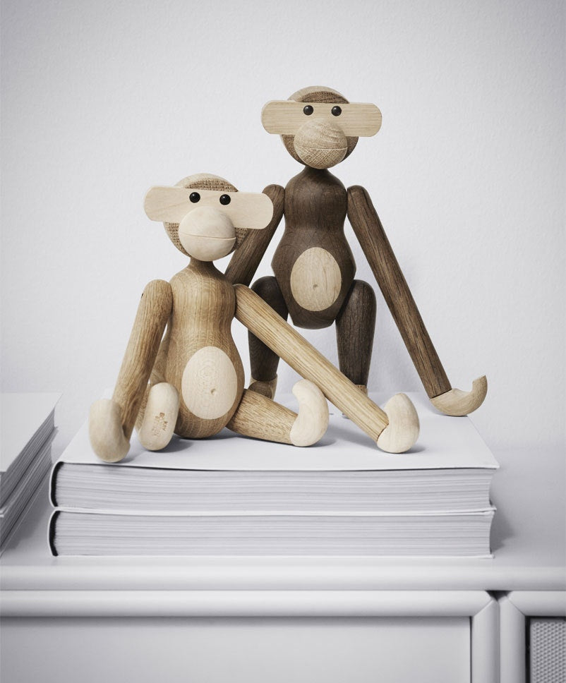  Kay Bojesen Affe Klein, Eiche/ Räuchereiche