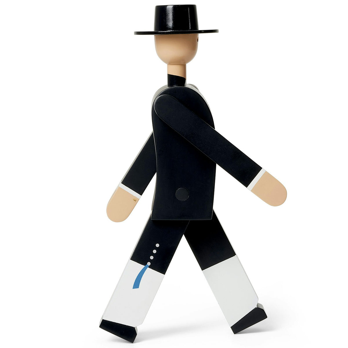 Kay Bojesen Norsk Bunad-Man Holzfigur, Schwarz/Schwarz / Weiß