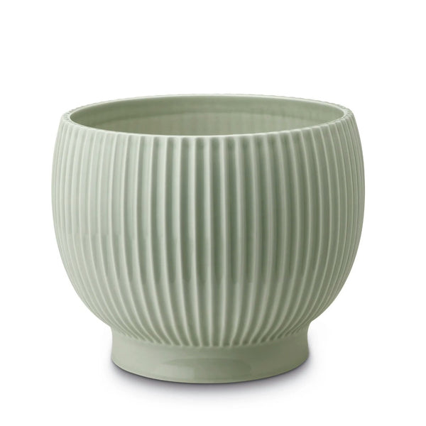 Knabstrup Keramik Übertopf Profiliert Ø16,5 Cm, Mint Green