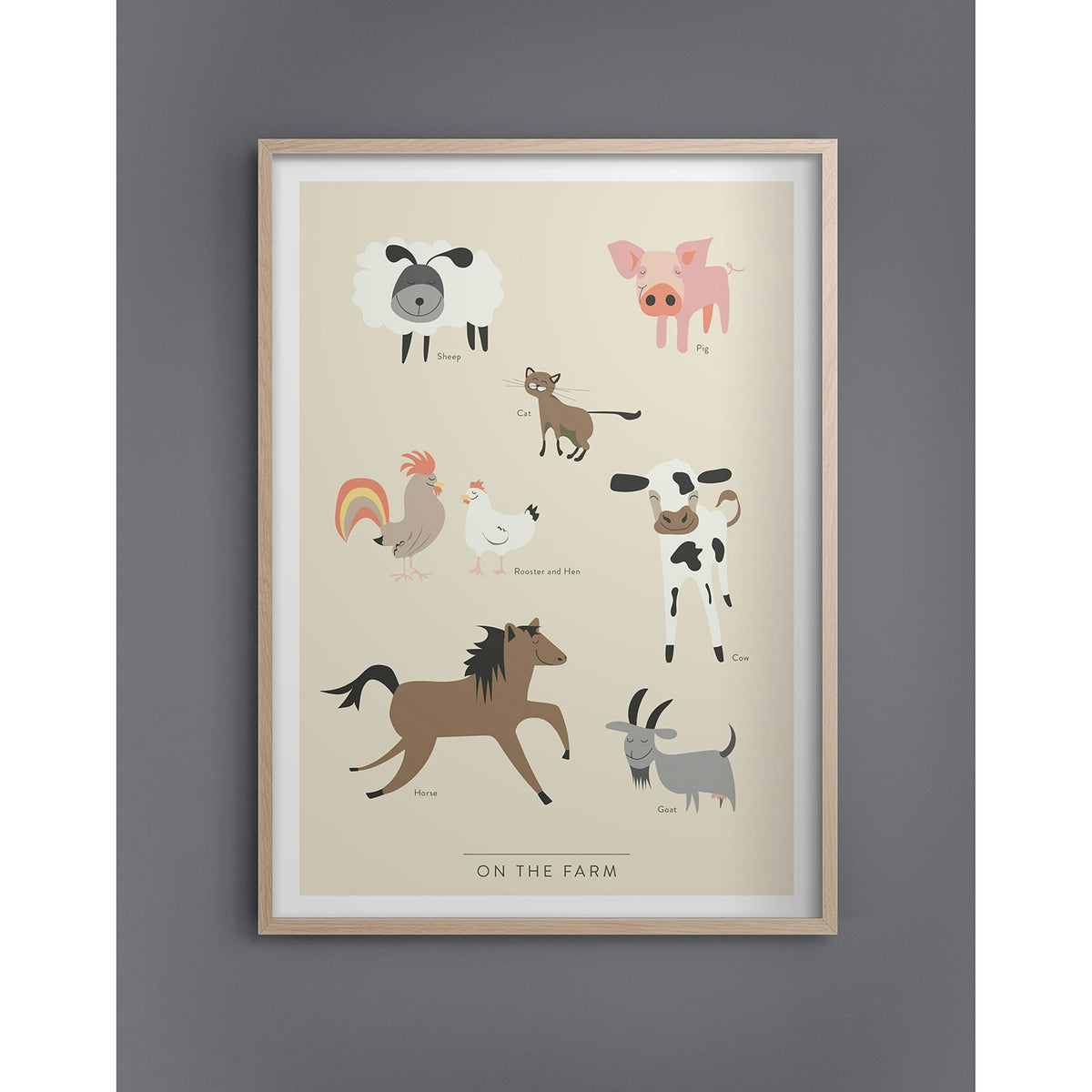  At The Farm Poster, 30x40 Cm