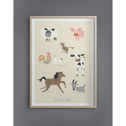  At The Farm Poster, 30x40 Cm